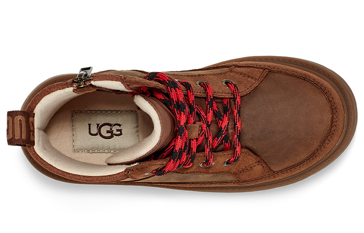 Shop (Preschool) UGG Robley Fleece Lined Big Boys Brown 1112458K-WAL