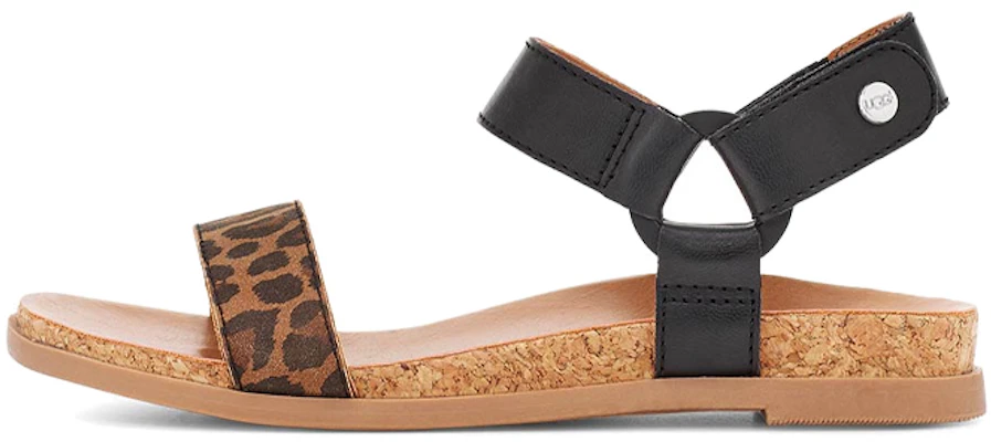 大童 UGG Rynell 豹纹一字式扣带舒适平底凉鞋 日晒棕 Buy 大童 UGG Rynell 豹纹一字式扣带舒适平底凉鞋 日晒棕