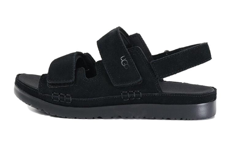 (Preschool) UGG Sandal 'Sleek Black Velvet' 1136541K-BLK