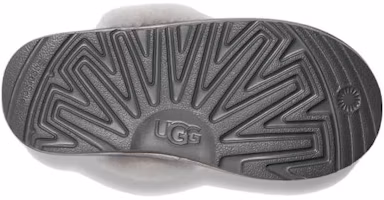 Shop 大童 UGG 鹿皮 圓頭套腳舒適氣質 兒童拖鞋 銀色