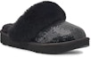Order (PS) Selipar UGG 'Keselesaan Lembut Hangat Hitam' 1151772K-BLK