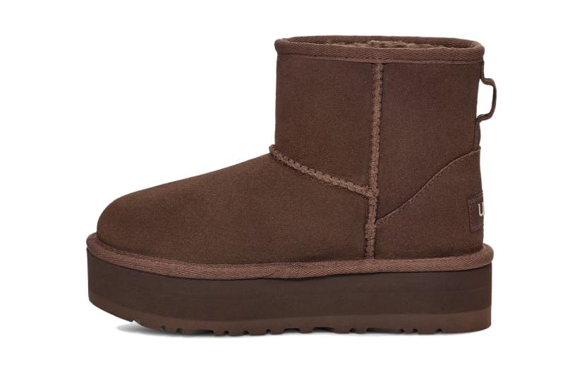 Buy (PS) Bota UGG de Gamuza 'Cálida y Cómoda Marrón de Caña Baja' 1143700K-BCDR