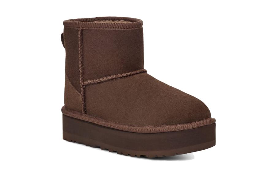 Lookbook (Preschool) UGG Suede Boot 'Comfort Warm Low Top Brown' 1143700K-BCDR
