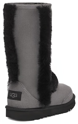 (Preschool) UGG Sunburst Tall Boot Black 'Grey' 1143694K-GRB Shop (Preschool) UGG Sunburst Tall Boot Black 'Grey' 1143694K-GRB