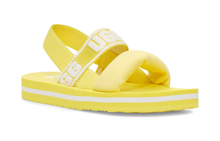 Lookbook (Preschool) UGG Zuma Comfort Casual Sandals 'Lemon Yellow' 1112973K-LEMA