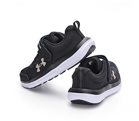 (Preschool) Under Armour Assert 10 AC 'Black Metallic Gold' 3026190-001 Lookbook (Preschool) Under Armour Assert 10 AC 'Black Metallic Gold' 3026190-001