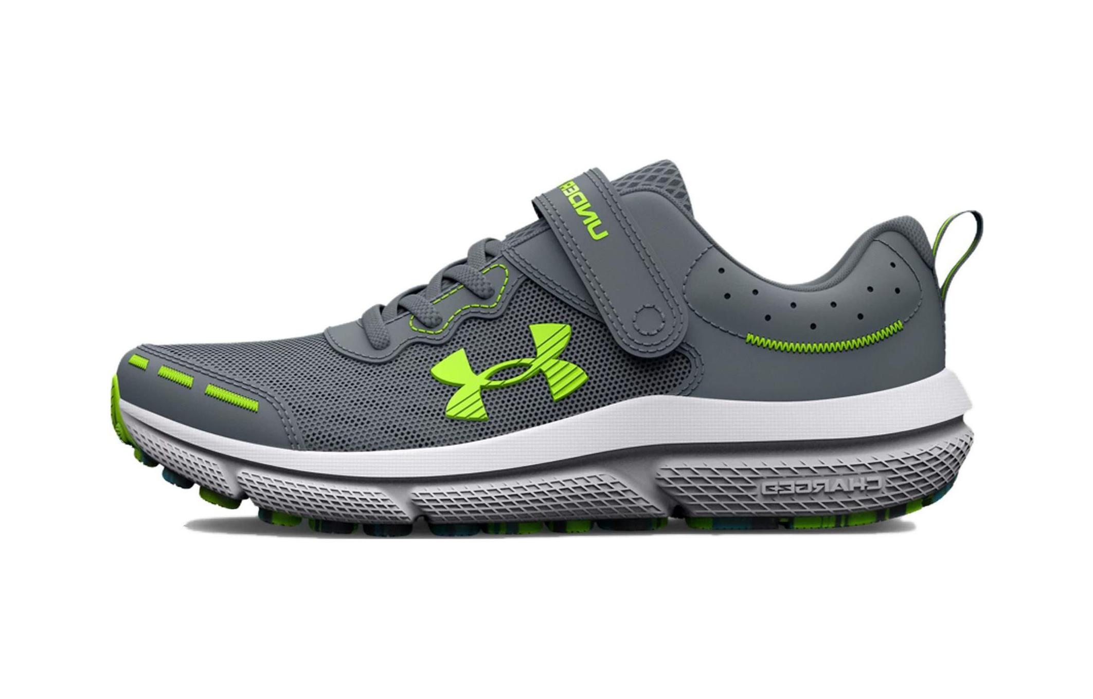 (Preschool) Under Armour Assert 10 AC 'Gravel Lime Surge' 3026183-102
