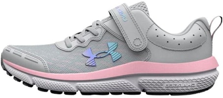 (Preschool) Under Armour Assert 10 AC 'Halo Grey Pink Sugar' 3026190-100 (Preschool) Under Armour Assert 10 AC 'Halo Grey Pink Sugar' 3026190-100