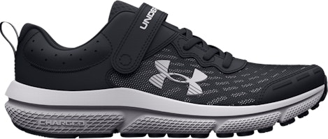 (Preschool) Under Armour Assert 10 AC Wide 'Black White' 3026186-001 (Preschool) Under Armour Assert 10 AC Wide 'Black White' 3026186-001