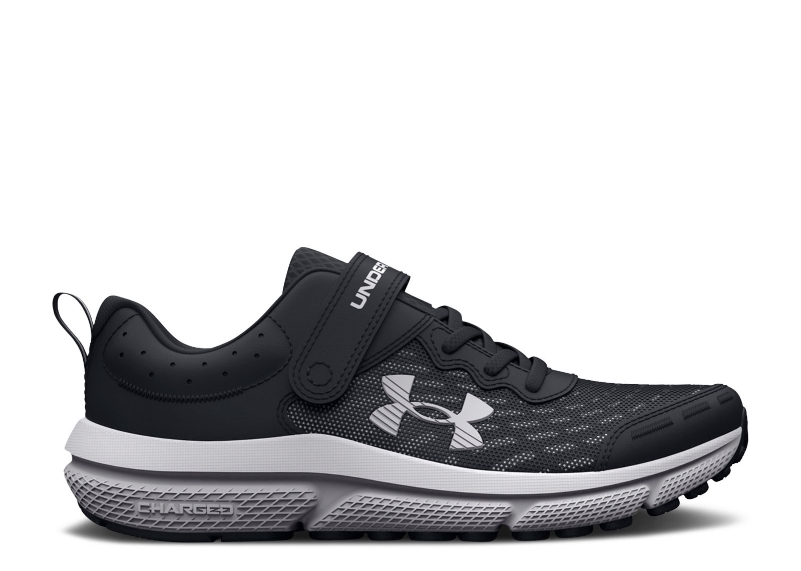 (Preschool) Under Armour Assert 10 AC Wide 'Black White' 3026186-001