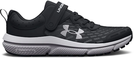 (Preschool) Under Armour Assert 10 AC Wide 'Black White' 3026186-001 (Preschool) Under Armour Assert 10 AC Wide 'Black White' 3026186-001