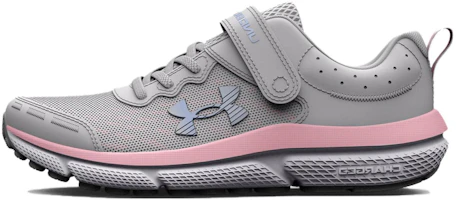 (Preschool) Under Armour Assert 10 AC Wide 'Halo Grey Pink Sugar' 3026193-100 (Preschool) Under Armour Assert 10 AC Wide 'Halo Grey Pink Sugar' 3026193-100