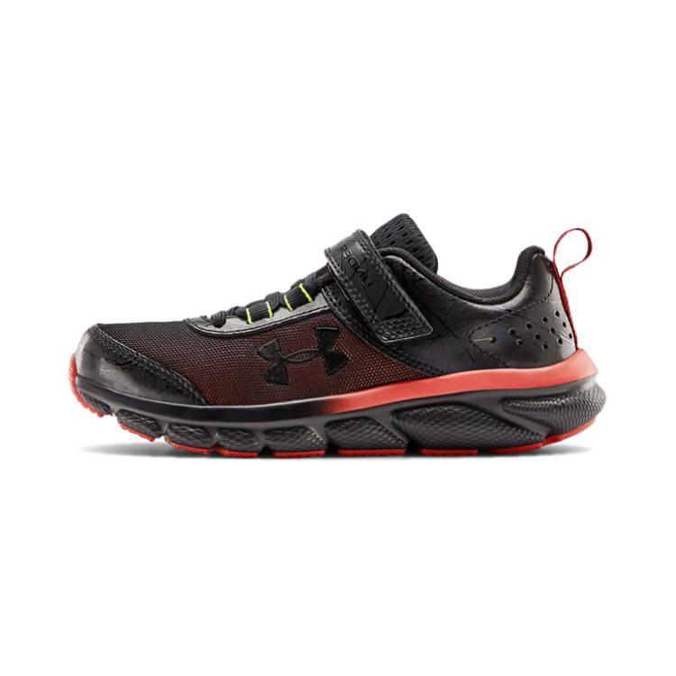 (Preschool) Under Armour Assert 8 AC Venom 'Black Red' 3023945-001