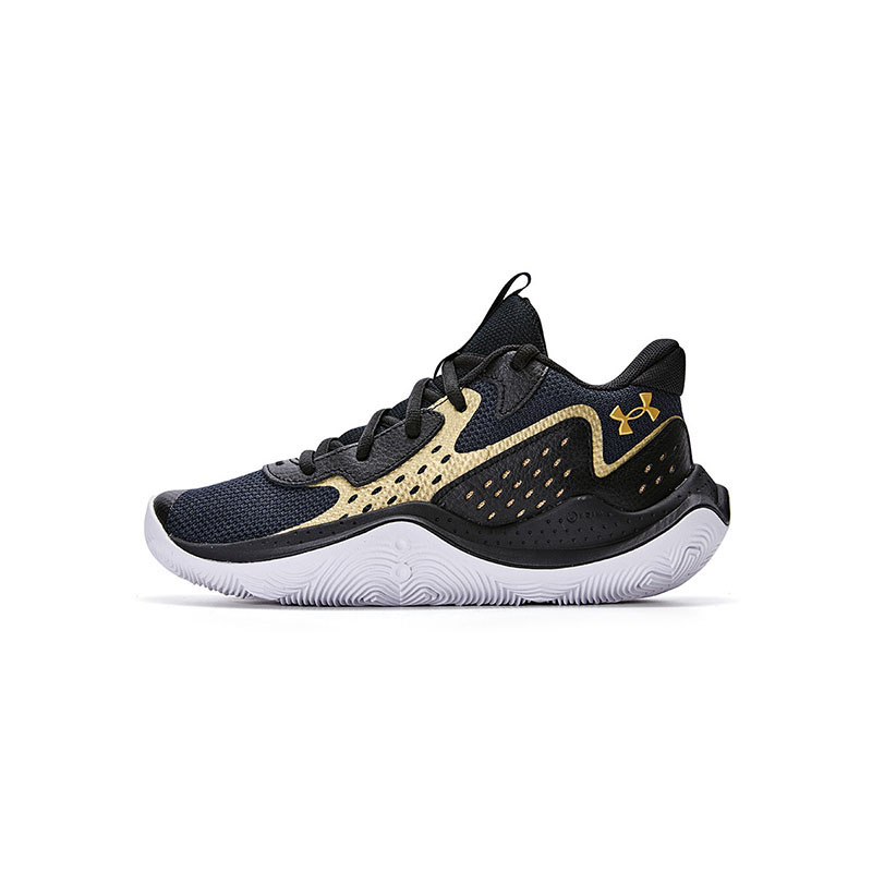 (Preschool) Under Armour Basketball Low 'Black Gold' 3026635-002-NEW