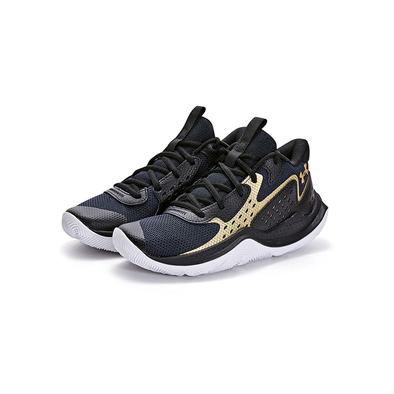 Order (Preschool) Under Armour Basketball Low 'Black Gold' 3026635-002-NEW