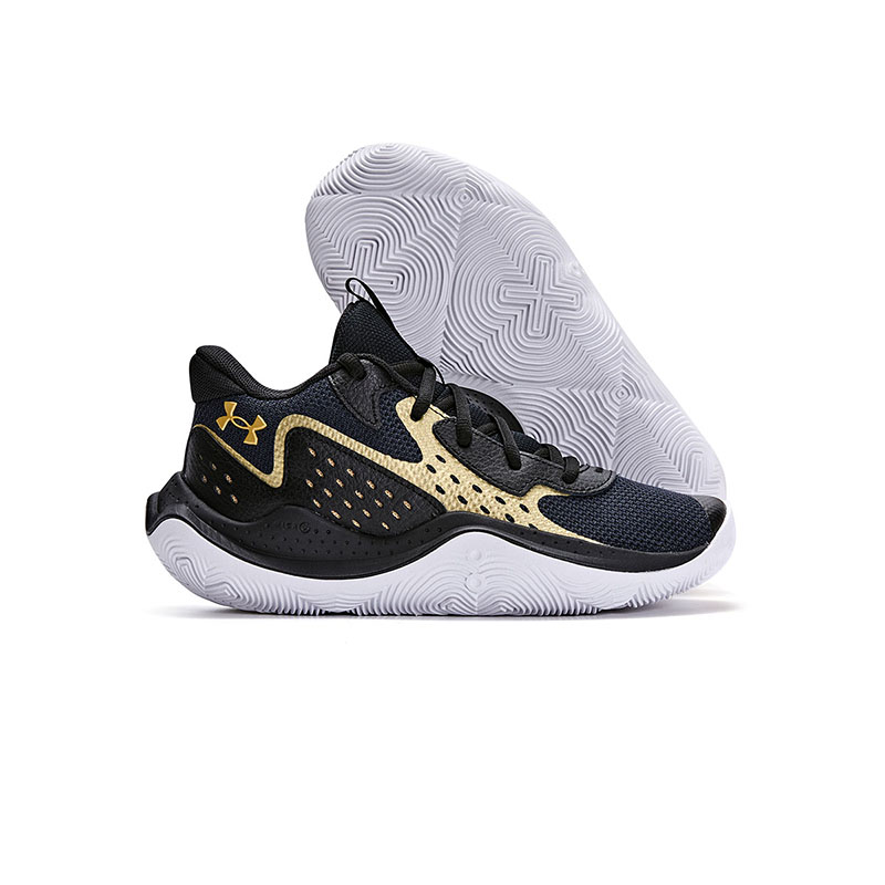 Lookbook (Preschool) Under Armour Basketball Low 'Black Gold' 3026635-002-NEW