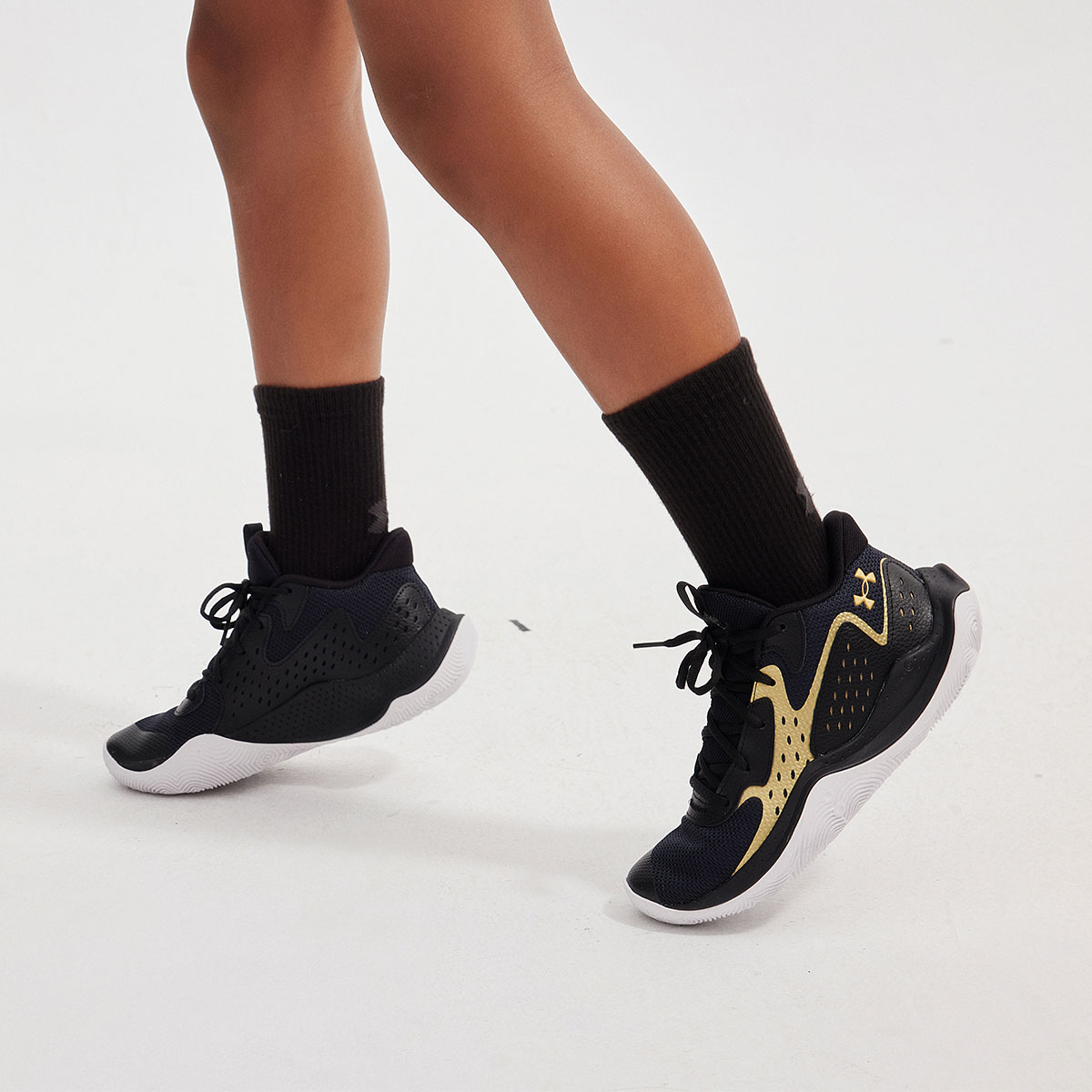 Cheap (Preschool) Under Armour Basketball Low 'Black Gold' 3026635-002-NEW