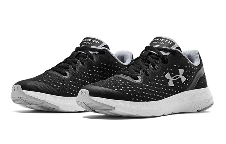 (Youth) UA Charged Impulse Sports Shoes Black/White 圖 3