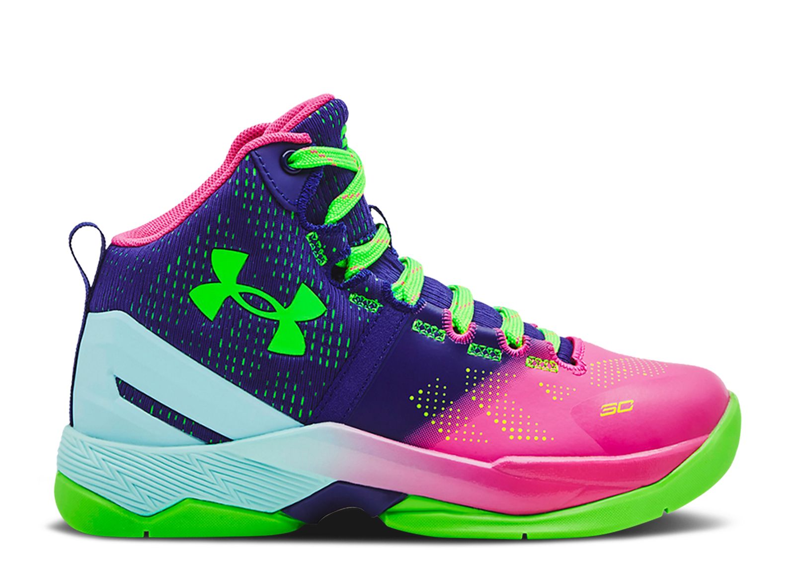 (Preschool) Under Armour Curry 2 Retro 2022 'Northern Lights' 3026054-600