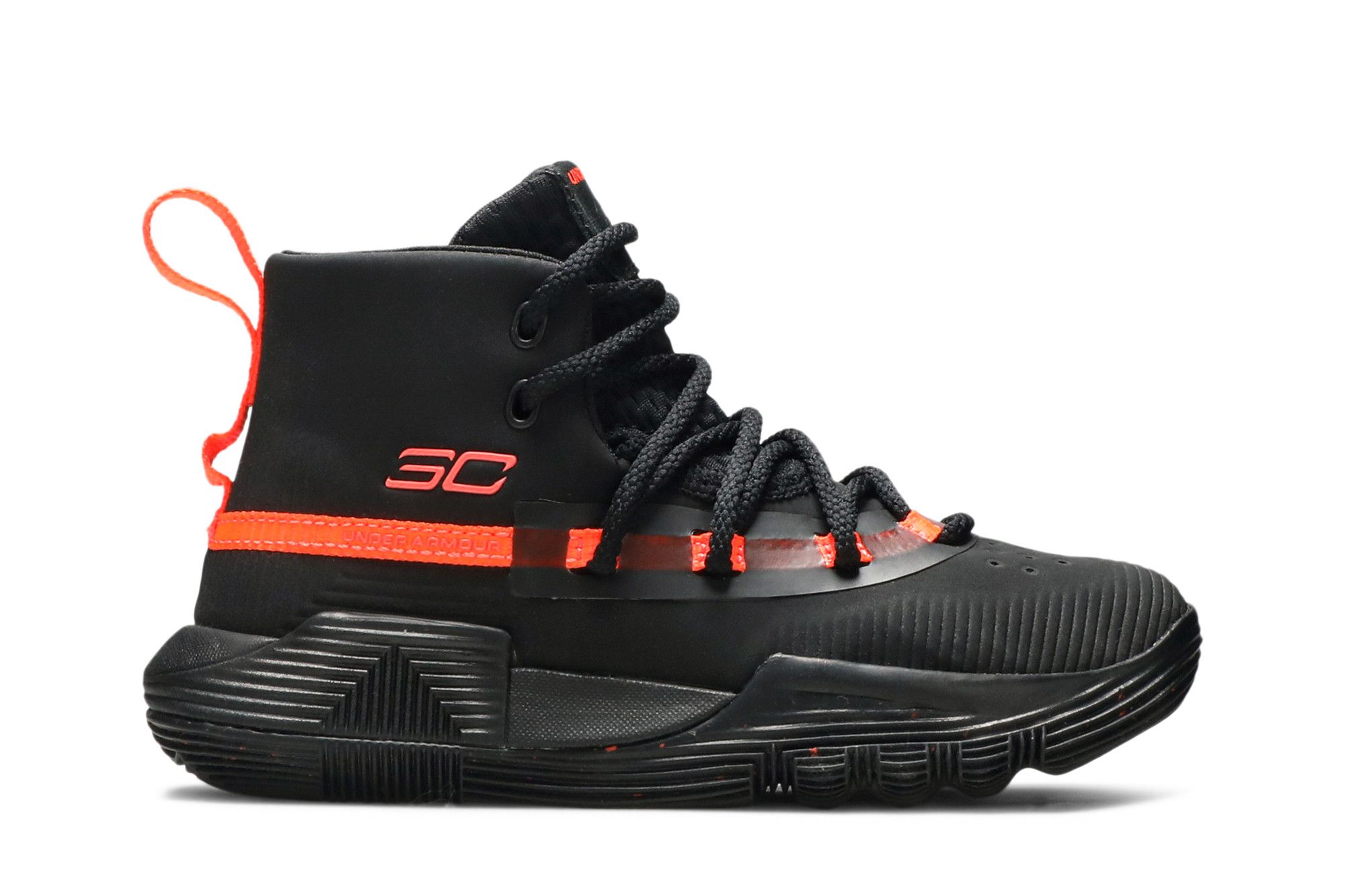 (Preschool) Under Armour Curry 3Zer0 2 'Black After Burn' 3020425-001