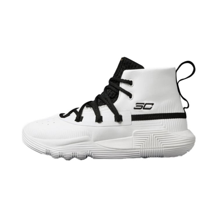 (Preschool) Under Armour Curry 3Zer0 2 'White Black' 3020425-100