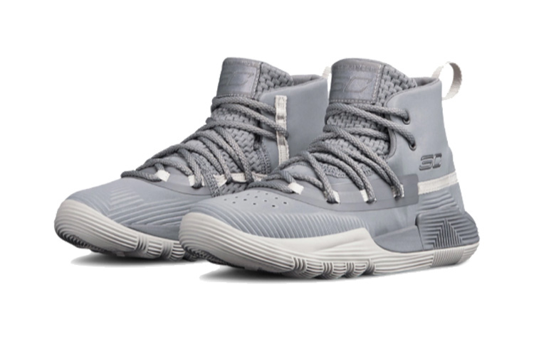 Lookbook (Preschool) Under Armour Curry 3Zer0 2 Grey 3020425-101