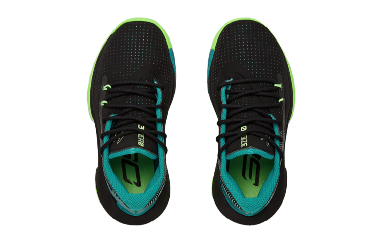 Shop (PS) Under Armour Curry 3Zer0 3 ''Noir Turquoise'' 3022118-003