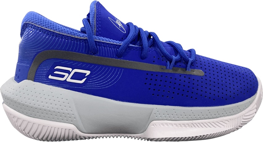 Preschool Under Armour Curry 3Zer0 3 Royal Mod Grey 3022118 400