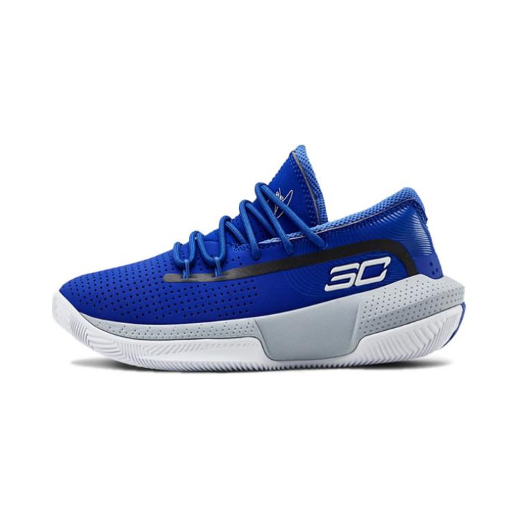 (Preschool) Under Armour Curry 3Zer0 3 'Royal Mod Grey' 3022118-400