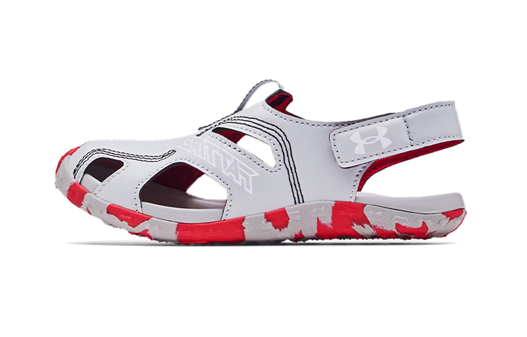 (Preschool) Under Armour Fat Tire Defender Sandal 'Mod Grey Camo' 3023783-102