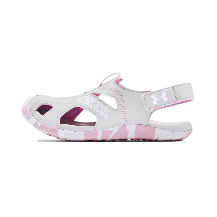 (Preschool) Under Armour Fat Tire Defender Sandal 'Pink Camo' 3023783-101