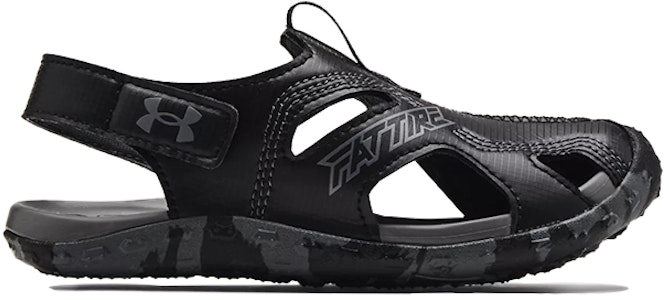 (PS) 安德玛 Fat Tire 防护凉鞋 '黑色迷彩' 3023783-001 Order (PS) 安德玛 Fat Tire 防护凉鞋 '黑色迷彩' 3023783-001