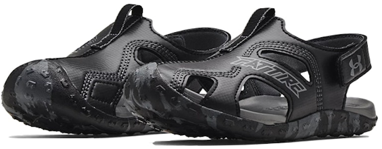 (PS) 安德玛 Fat Tire 防护凉鞋 '黑色迷彩' 3023783-001 Lookbook (PS) 安德玛 Fat Tire 防护凉鞋 '黑色迷彩' 3023783-001