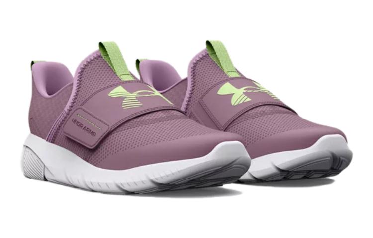 Lookbook (學齡前) Under Armour Flash '薄霧紫淺檸檬綠' 3026722-500