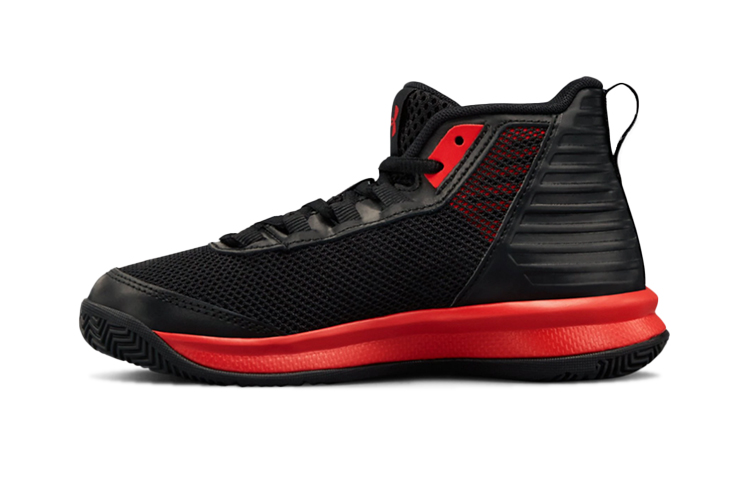 (Preschool) Under Armour Jet 2018 'Black Red' 3020949-001