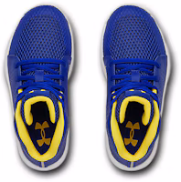 Shop BP幼童 Under Armour Jet 2019 藍黃 低幫實戰籃球鞋