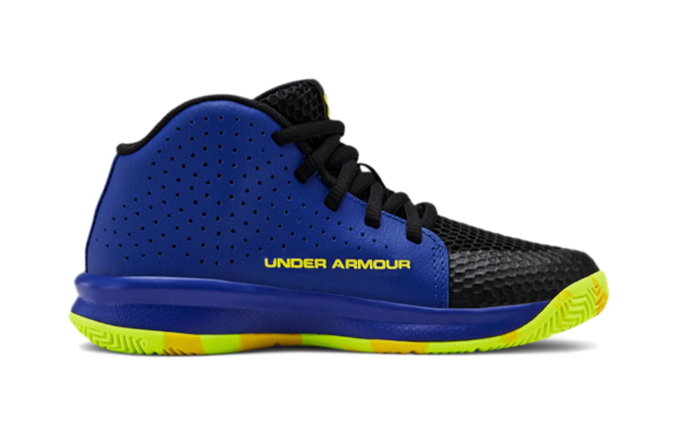Order 中童 Under Armour Jet 2019 中幫 實戰籃球鞋 藍黃