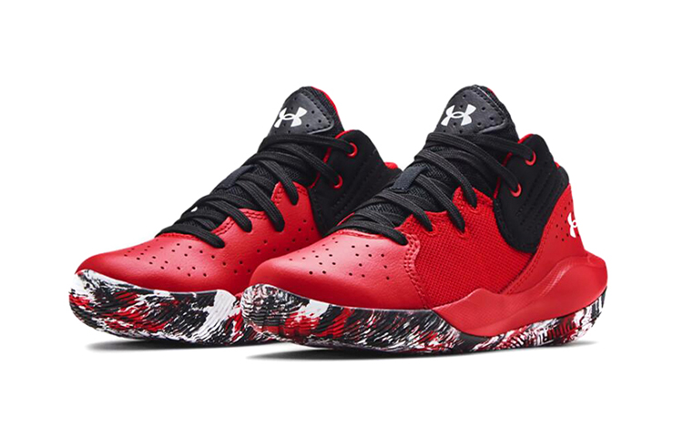 Lookbook (PS) Under Armour Jet ''21 PS ''Rood Zwart'' Sneakers 3024795-600