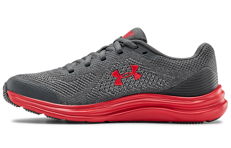 (Youth) Under Armour Liquify Sneakers Grey/Red 3022875-100