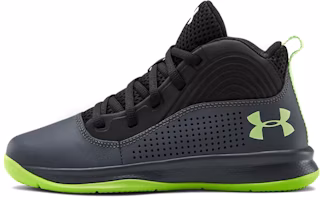 (Preschool) Under Armour Lockdown 4 Mid 'Black Green' 3022124-101 (Preschool) Under Armour Lockdown 4 Mid 'Black Green' 3022124-101