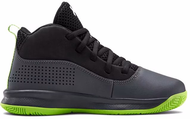 (Preschool) Under Armour Lockdown 4 Mid 'Black Green' 3022124-101 Order (Preschool) Under Armour Lockdown 4 Mid 'Black Green' 3022124-101