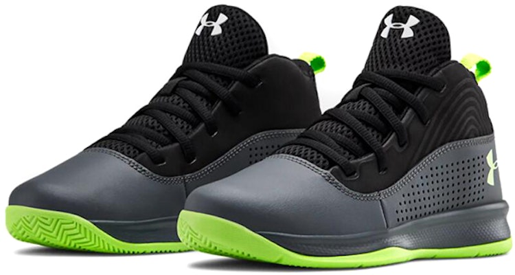 (Preschool) Under Armour Lockdown 4 Mid 'Black Green' 3022124-101 Lookbook (Preschool) Under Armour Lockdown 4 Mid 'Black Green' 3022124-101