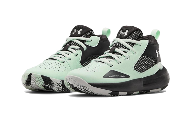 Lookbook (Preschool) Under Armour Lockdown 5 'Black Mint Green' 3023534-402