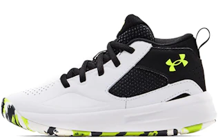 (Preschool) Under Armour Lockdown 5 'White Black' 3023534-102 (Preschool) Under Armour Lockdown 5 'White Black' 3023534-102