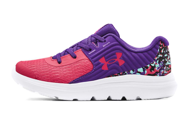 (Preschool) Under Armour Outhustle Print 'Gala White' 3025062-600