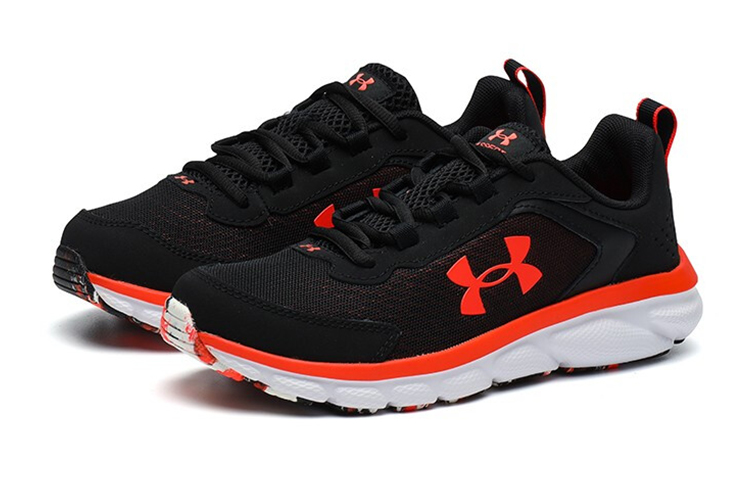 Lookbook (PS) Under Armour Kasut Lari Rendah 'Hitam Merah' 3025808-003