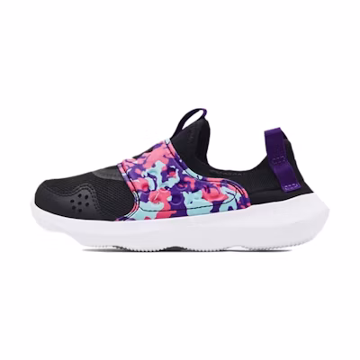 (Youth) UA Runplay Camo 'Black White Purple'