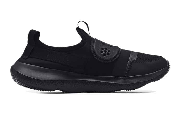 Order 中童 Under Armour Runplay 輕便透氣 低幫休閒跑步鞋 純黑