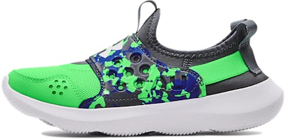 (Youth) Under Armour Runplay Camo 'White Green' 3025190-300 (Youth) Under Armour Runplay Camo 'White Green' 3025190-300