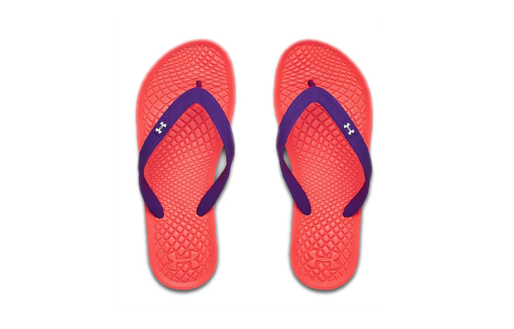 Shop (PS) Under Armour Sandales Slippers K Orange/Violet 3022732-600